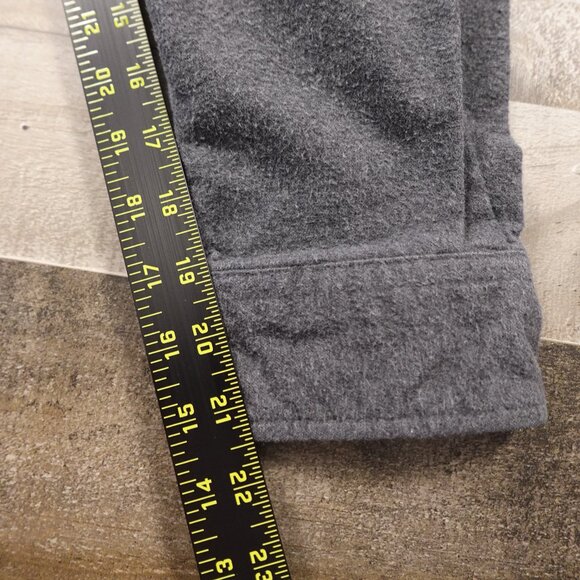 LL Bean Chamois Shirt Traditional Fit men's large Charcoal Gray Heather - Picture 6 of 8